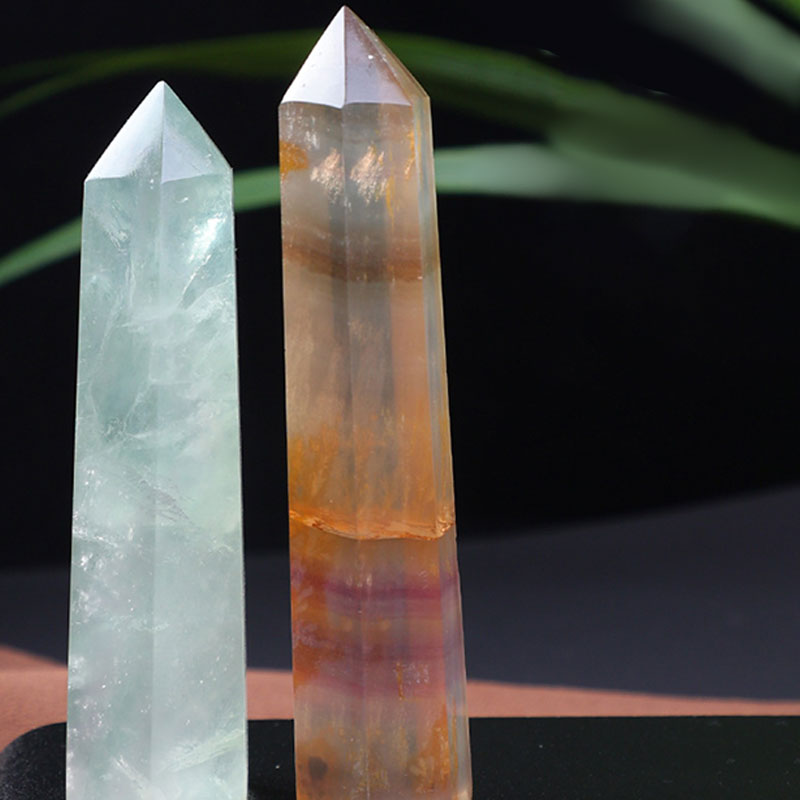 Fluorite Natural Crustal Reki Crystal Wands - image 2