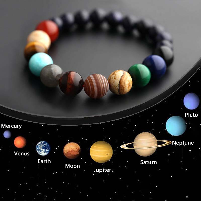 Olivenorma Cosmic Galaxy Colorful Stone Seven Chakra Yoga Bracelet - image 1