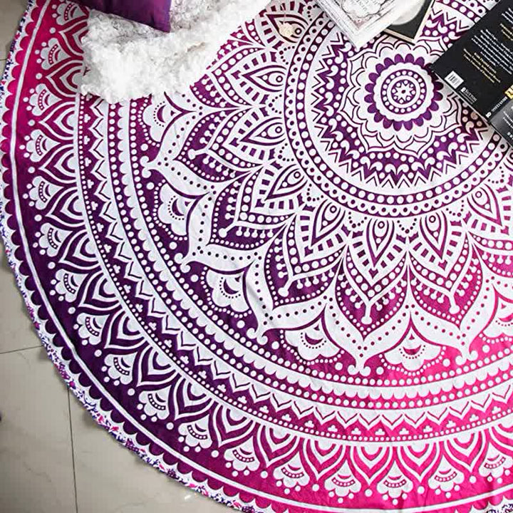 Circular Mandala Rosamia Yoga Meditation Tapestry - image 11