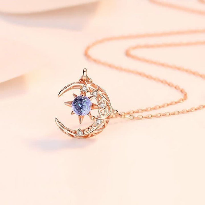 Olivenorma Celestial Dainty Moon Moonstone Necklace - image 7