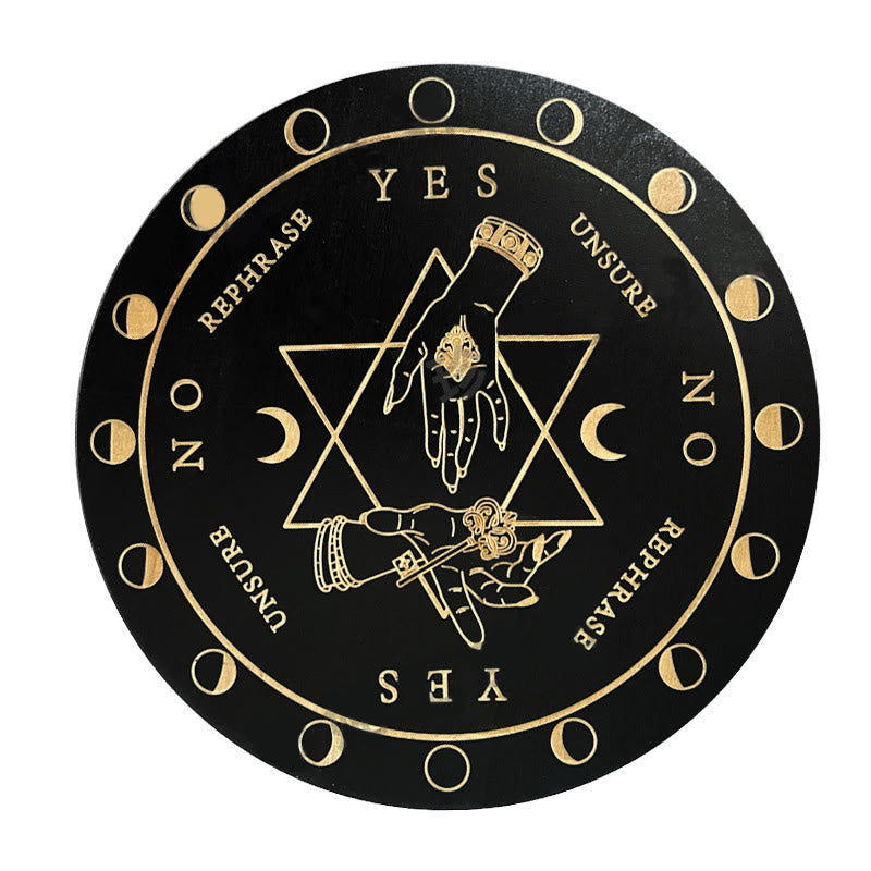 Olivenorma The Wooden Divination Pendulum Game Tarot Card - Black - Hexagram - image 14