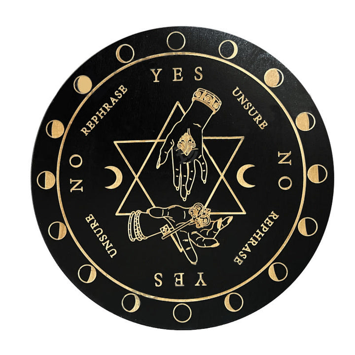 Olivenorma The Wooden Divination Pendulum Game Tarot Card - Black - Hexagram - image 14