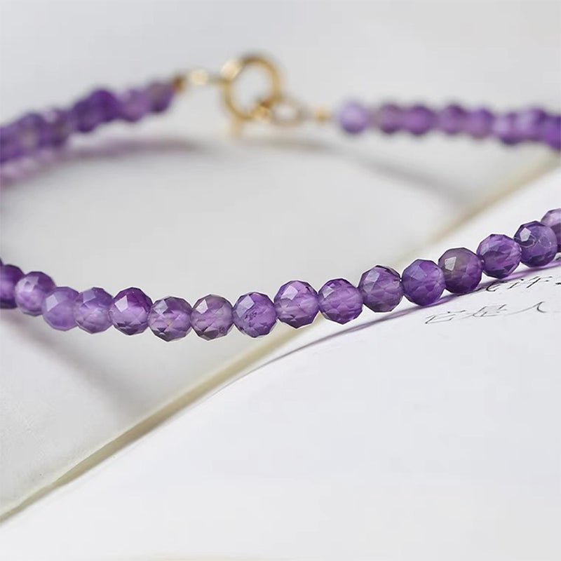 Olivenorma Purple Sunset - Uruguay Amethyst Healing Gemstone Bracelet - image 3