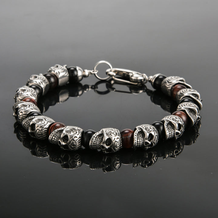 Olivenorma Natural Tiger Eye Handmade Stainless Steel Bracelet - image 2