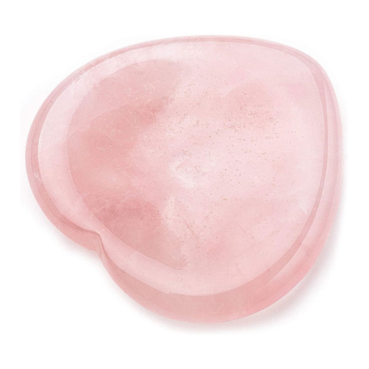 Olivenorma Rose Quartz Heart Thumb Worry Stone - image 2