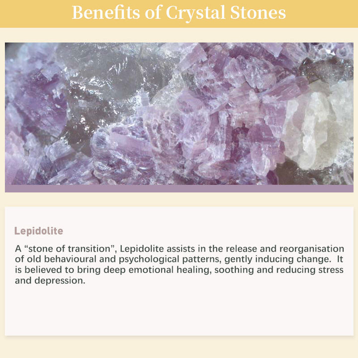 Lover Stone - Lepidolite Healing Gemstone Bracelet - image 4
