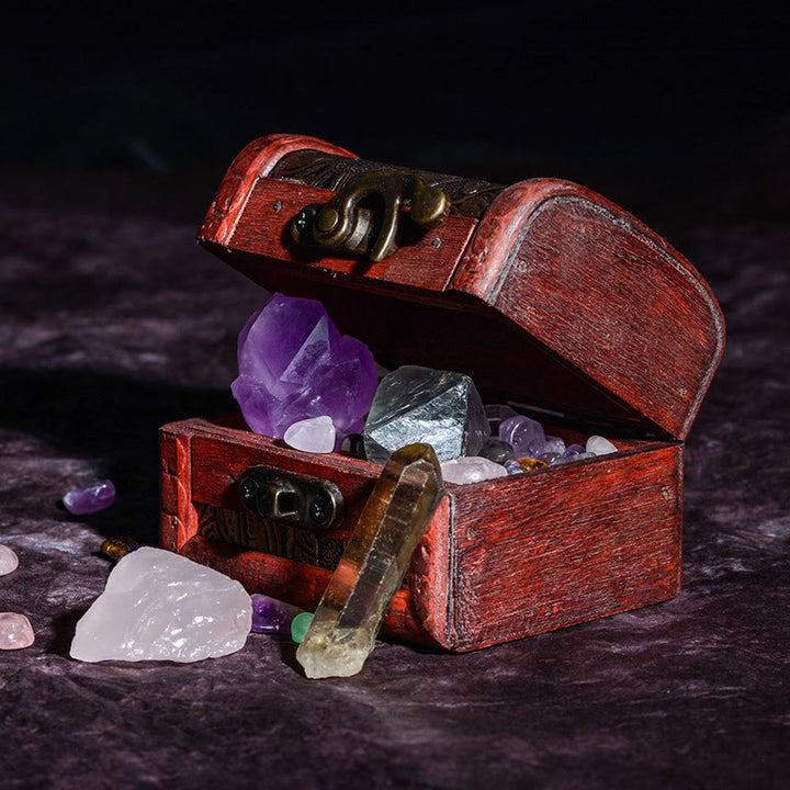 Olivenorma Natural Crystal Rough Stone Specimen Gemstone Crystal Set - image 1