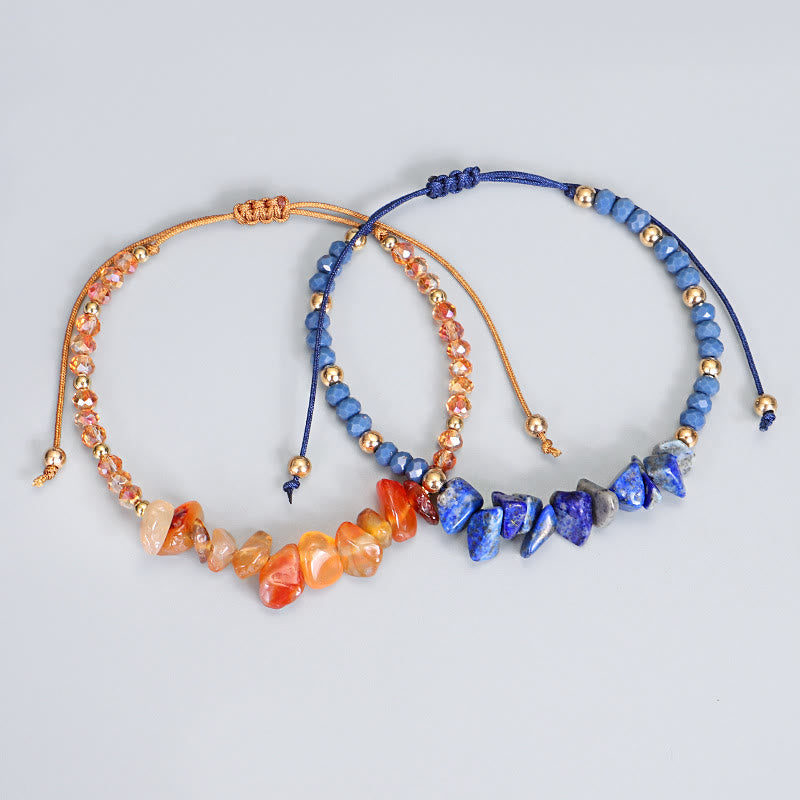 Olivenorma Bohemian Crystal Gravel String Bracelet - image 35