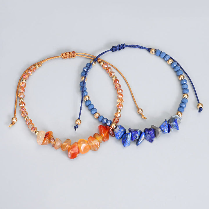 Olivenorma Bohemian Crystal Gravel String Bracelet - image 35