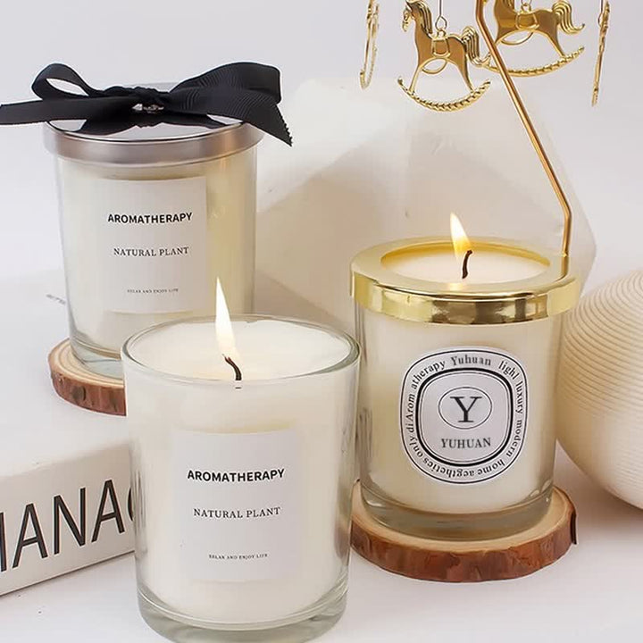 Olivenorma Romantic Real Flower Aromatherapy Candle - Pewter & 180g - Sandalwood & Desert Land - image 1