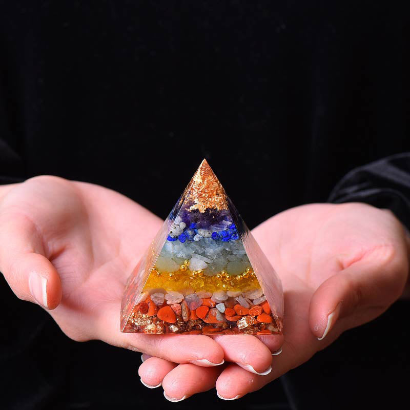 Olivenorma Natural Chakra Balance Orgone Pyramid - image 3