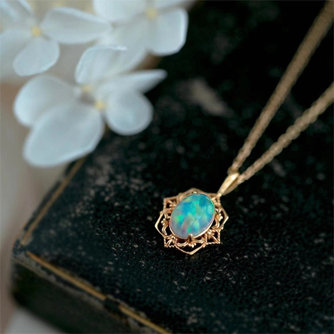 Olivenorma Vintage Style Copper Lace Adjustable Necklace - image 9