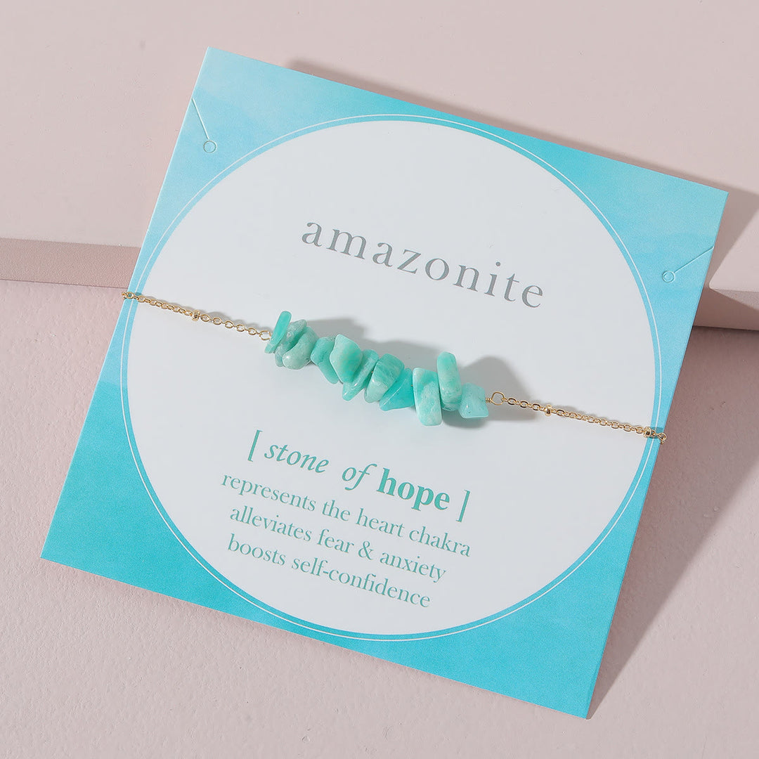 Olivenorma Amazonite Rubble Star Charm Bracelet - image 2