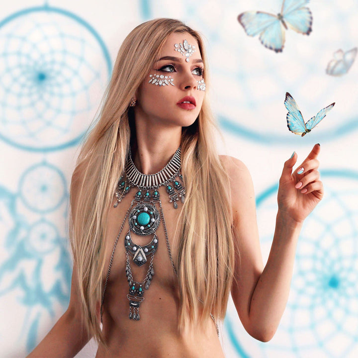 Olivenorma Bohemian Gem-Set Body Chain Necklace - image 2