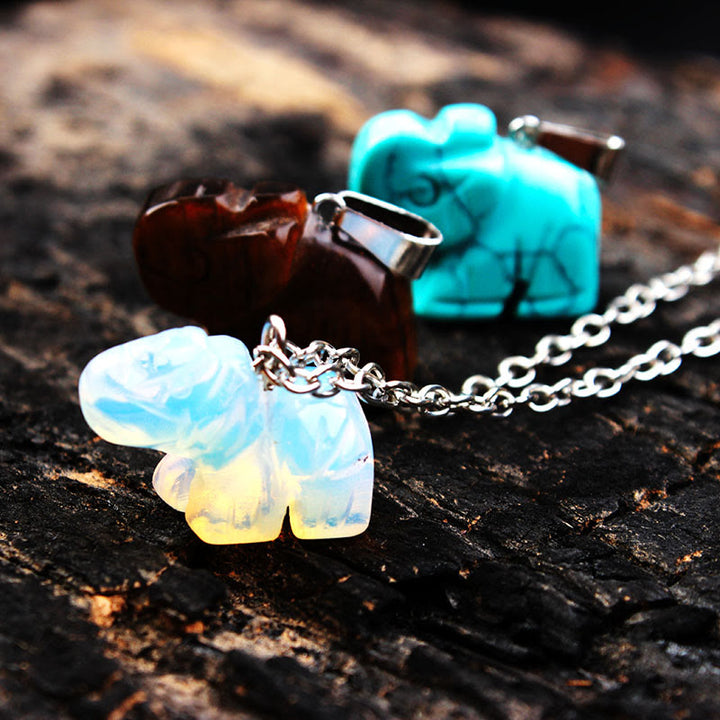 Olivenorma "Powerful Healing" Crystal Skull Necklace - image 7