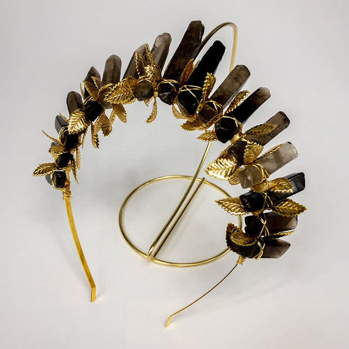 Olivenorma Smoky Quartz Witch Crystal Crown - image 4