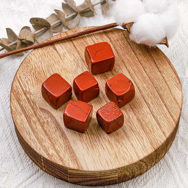 Olivenorma Red Jasper Meditation Crystal Cube - Red Jasper - image 0