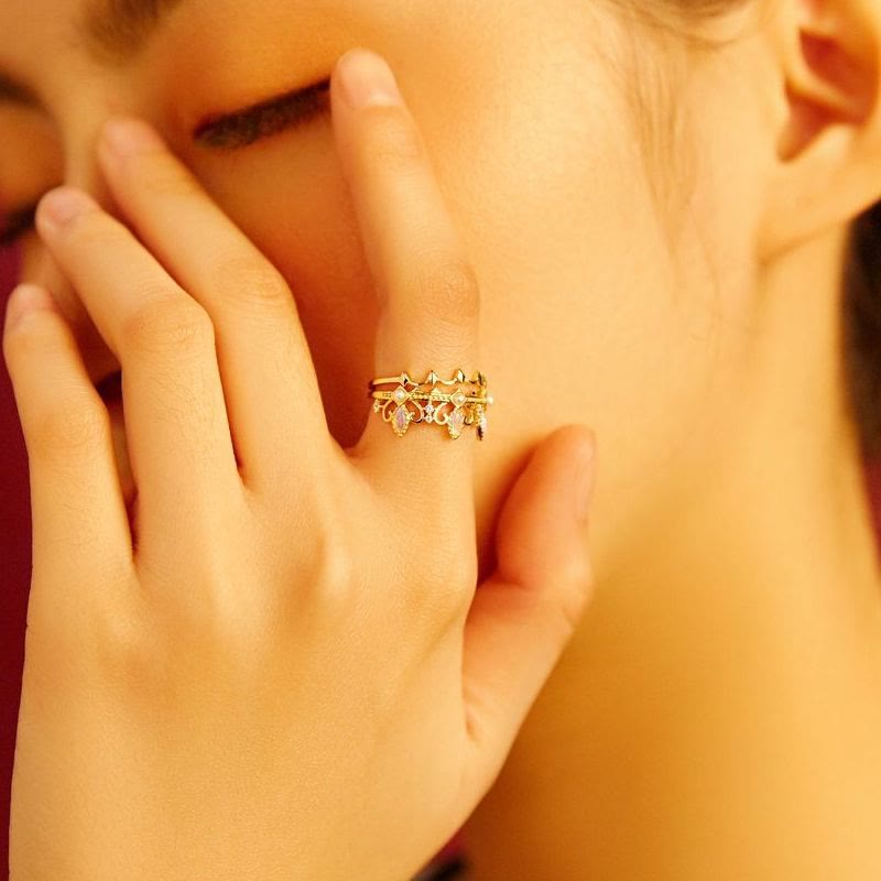 Olivenorma Opalite Freshwater Pearl Rapunzel Crown Ring - image 3