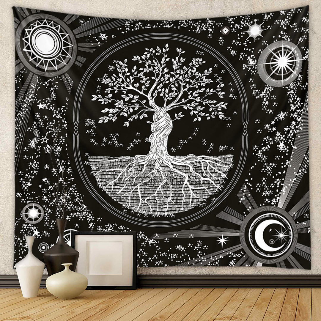 Olivenorma Tree of Life Wall Hanging Mandala Colorful Tapestry - 180*230cm - Flannel - Tree of Life & Universe - image 10