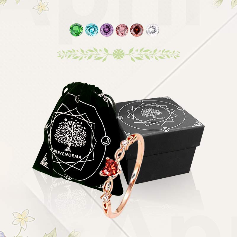 Olivenorma The Eternal Heart - Birthstone Ring - image 20