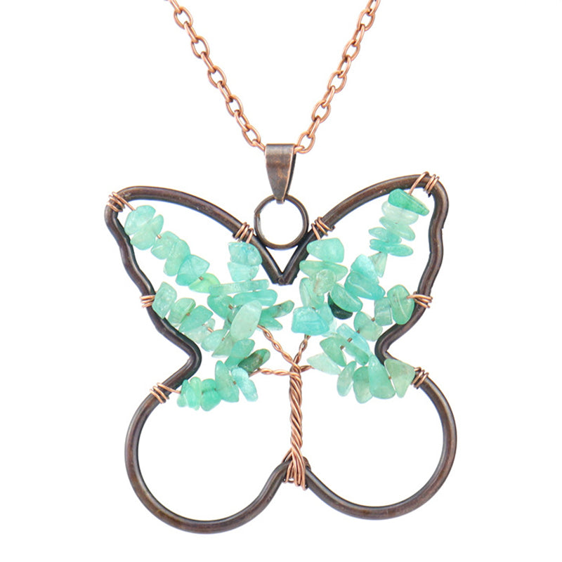 Chakra Butterfly Healing Necklace - Green Aventurine - image 11