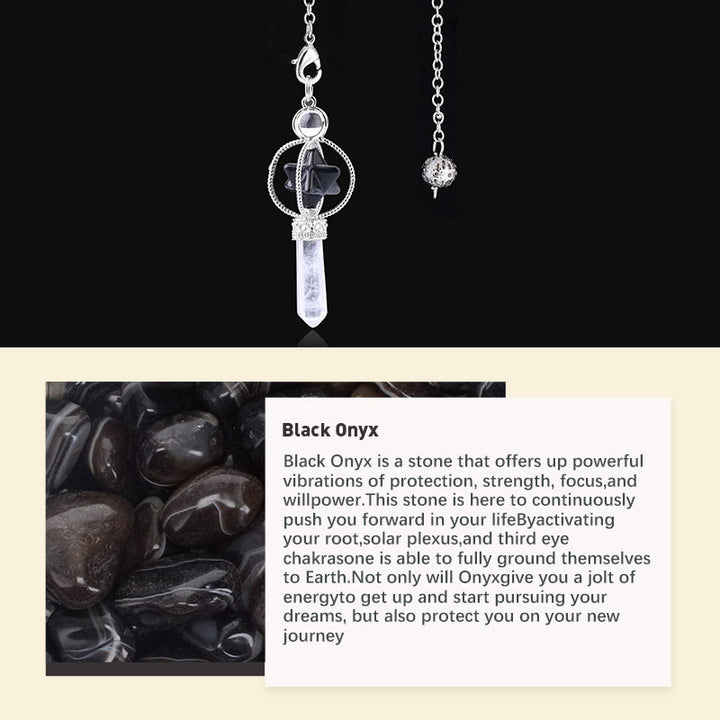 Natural Crystal Stone Pendulum - image 9