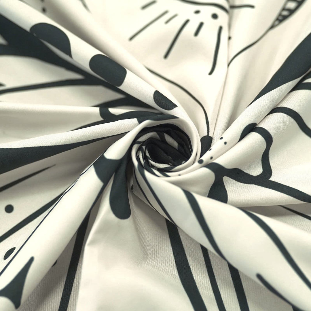 Olivenorma Black Butterfly Moon Flower Beige Tapestry - image 7