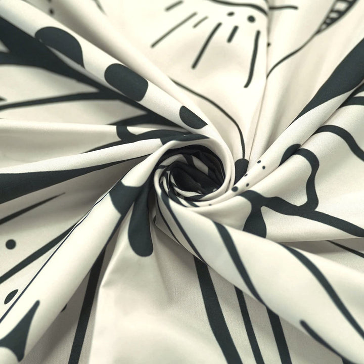 Olivenorma Black Butterfly Moon Flower Beige Tapestry - image 7