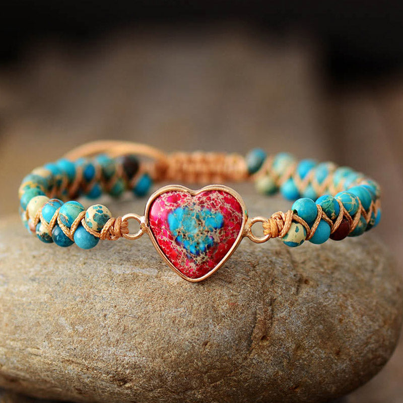 Emperor Stone Heart Healing Bracelet - Emperor Stone - image 6