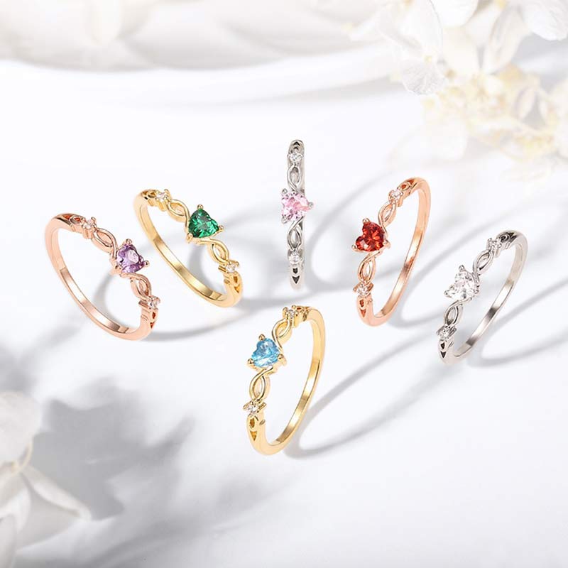 Olivenorma The Eternal Heart - Birthstone Ring - image 16