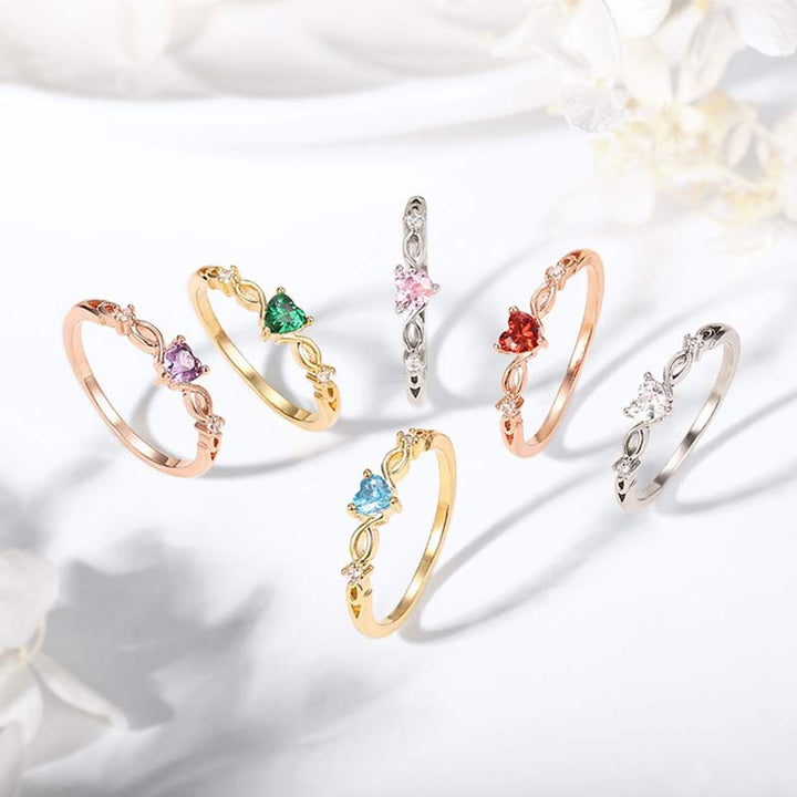 Olivenorma The Eternal Heart - Birthstone Ring - image 16