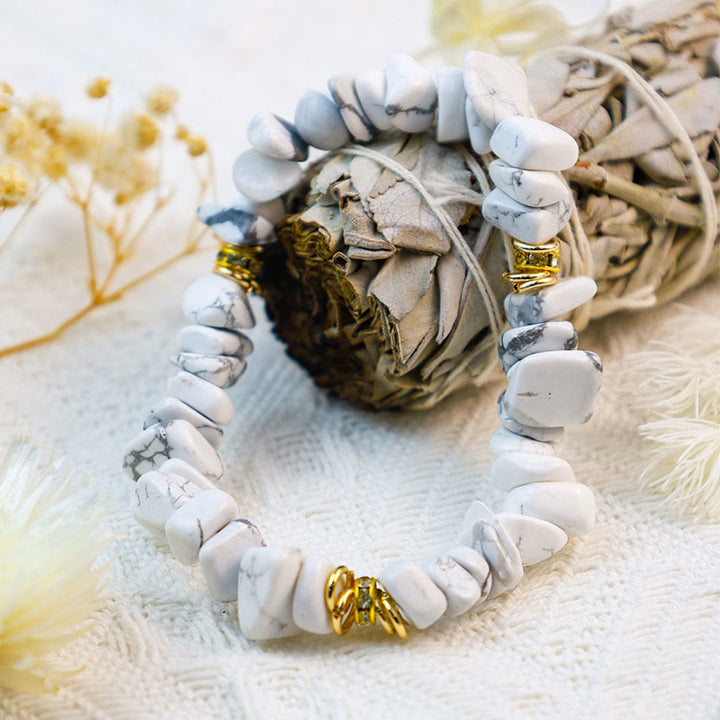 Olivenorma Irregular Stone Crystal Crushed Beads Bracelet - image 1