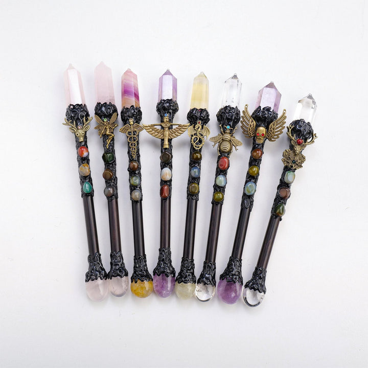 Olivenorma Natural Stone Magic Column Cosplay Halloween Crystal Wands - image 3