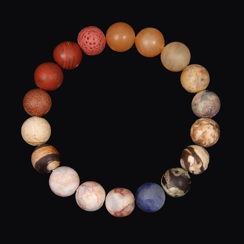 Olivenorma Frosted Natural 10mm Beads Planet Bracelet - Venus - image 8