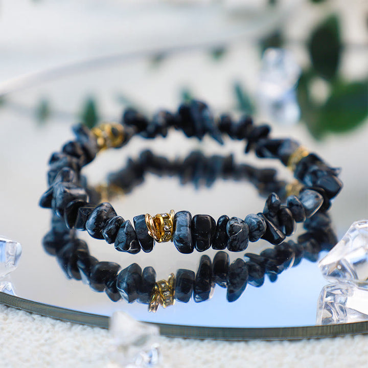 Olivenorma Irregular Stone Crystal Crushed Beads Bracelet - image 8