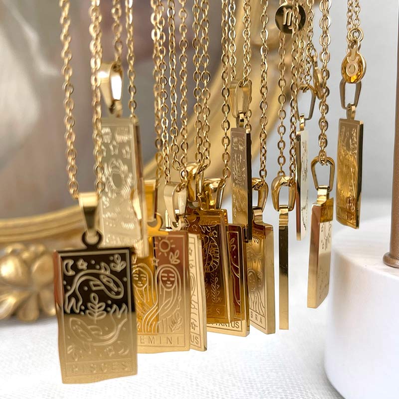 Olivenorma Gold Filled Chain Zodiac Necklace - image 15
