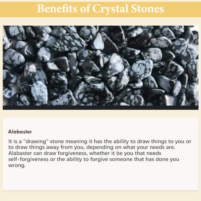 Snowflake Obsidian Natural Tumbled Stone Set - image 4