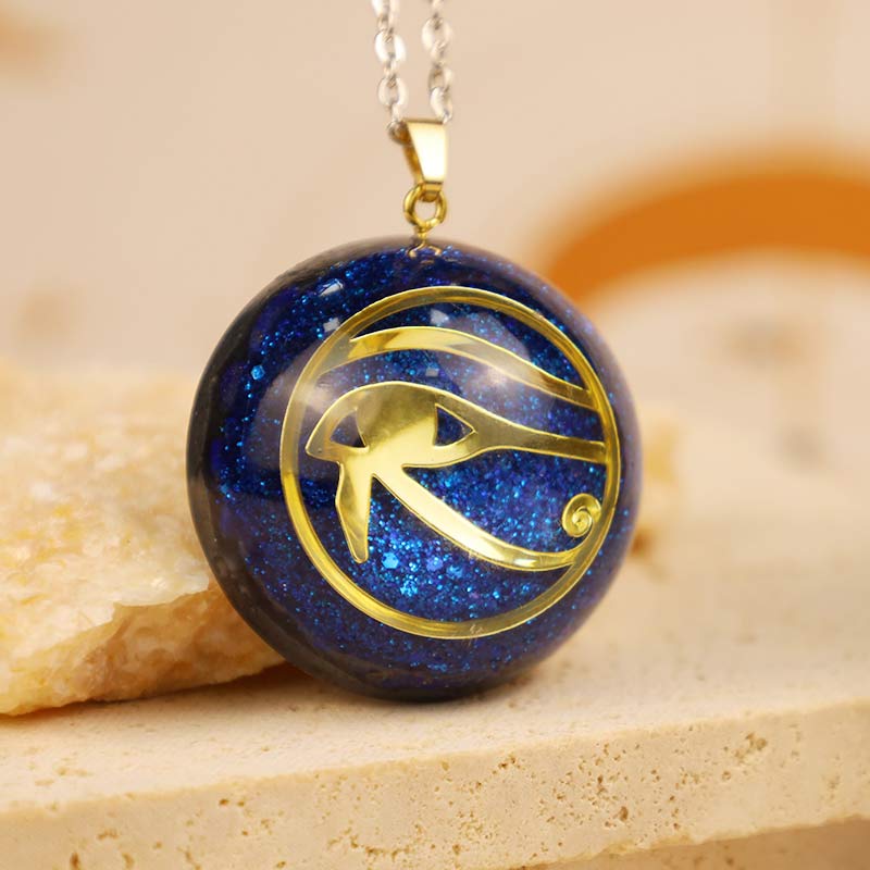 Olivenorma Lapis Lazuli Eye Of Harus Protection Necklace - image 1