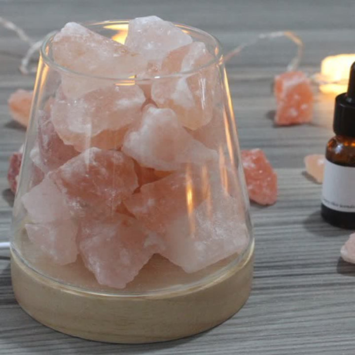 Olivenorma Goblet of Fire Shape Crystal Or Himalayan Pink Salt Lamp - image 5