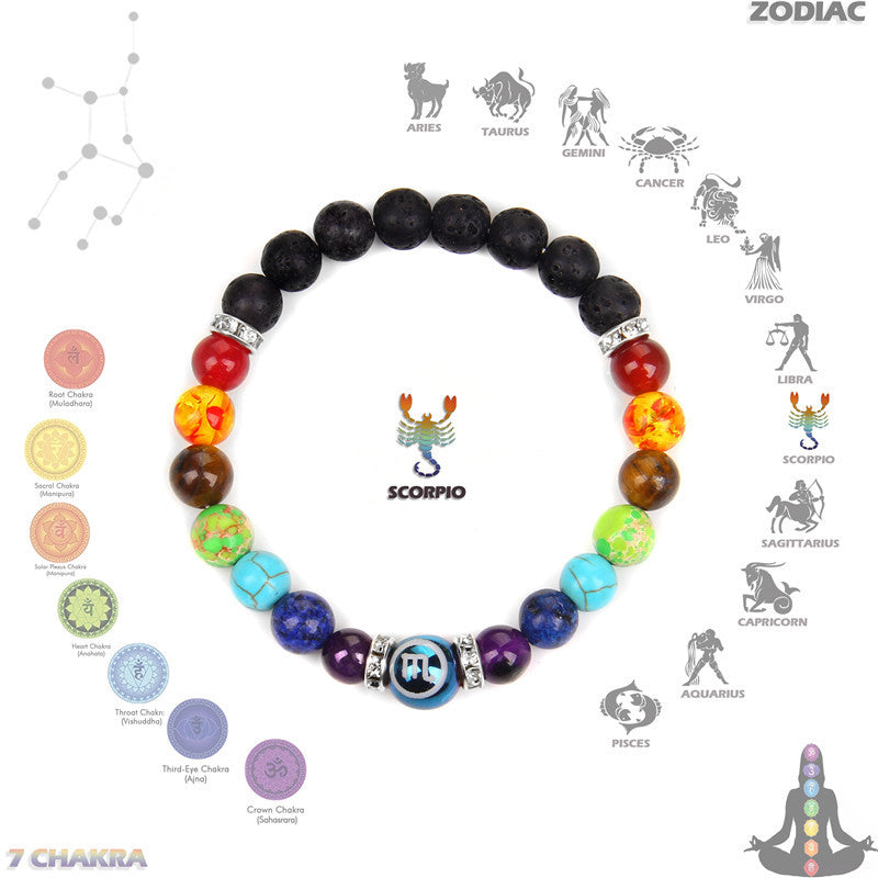 Olivenorma Chakra Twelve Zodiac Bracelet - Scorpio - image 12