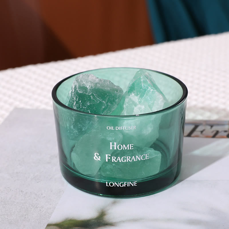Olivenorma Fireless Diffuser Stone Essential Oil Crystal Aromatherapy Lamp - Amazonite - Freesia - image 3