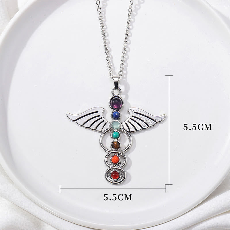 Olivenorma Wing 7 Chakra Healing Necklace - image 5