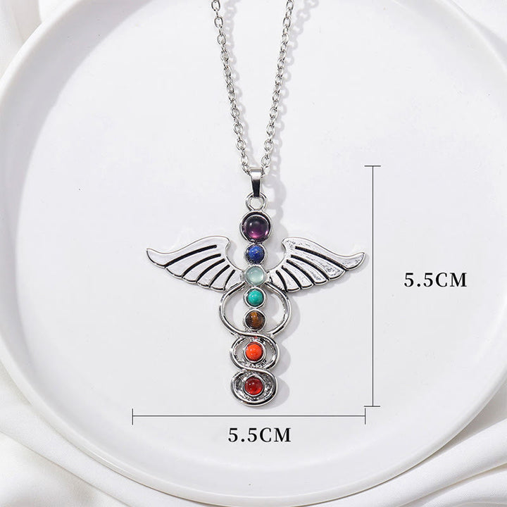 Olivenorma Wing 7 Chakra Healing Necklace - image 5