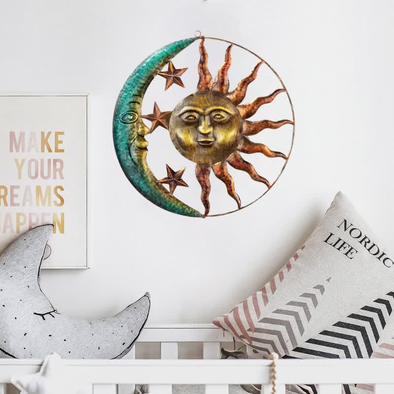 Olivenorma Sun Moon Face Wall Decor - image 3