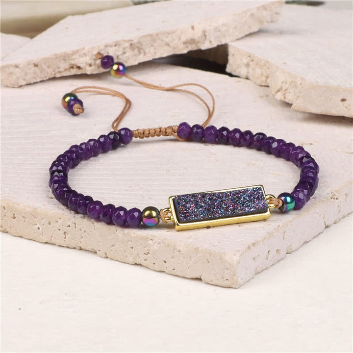 Olivenorma Faceted Natural Crystal Bracelet - Amethyst - image 0