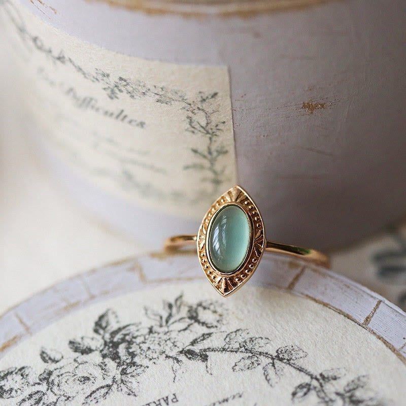 Olivenorma Natural Peridot Oval Lace Adjustable Ring - image 3