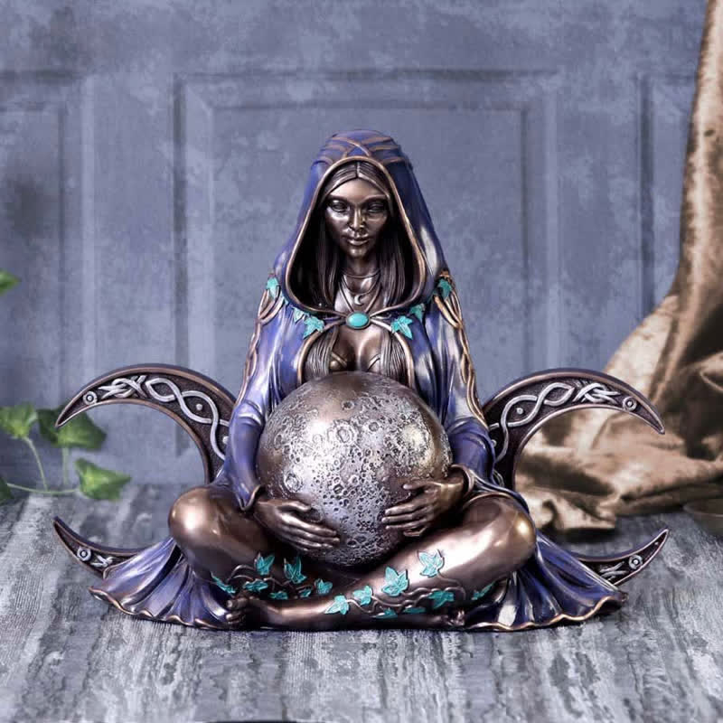  Olivenorma Triple Moon Goddess Statue Decoration - image 1