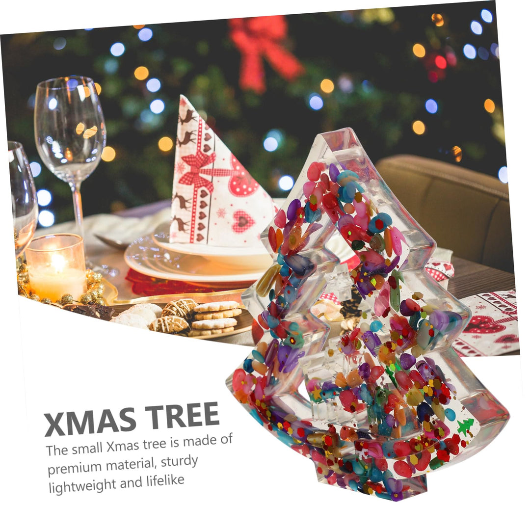 Olivenorma Natural Crystal Gravel Resin Christmas Tree Decoration - image 5