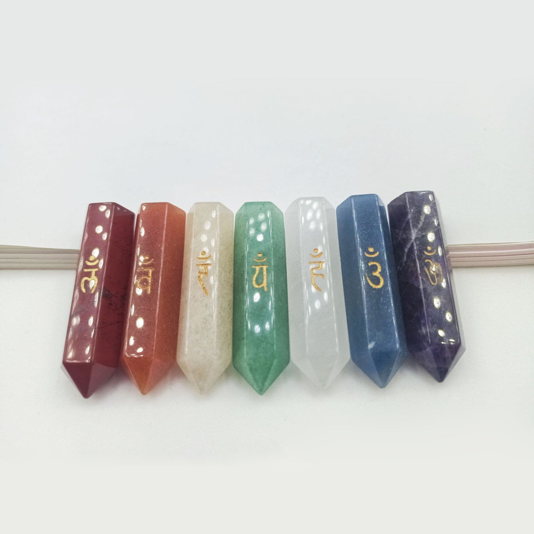 Olivenorma Healing Chakra Decor Set Crystal Wands - image 2