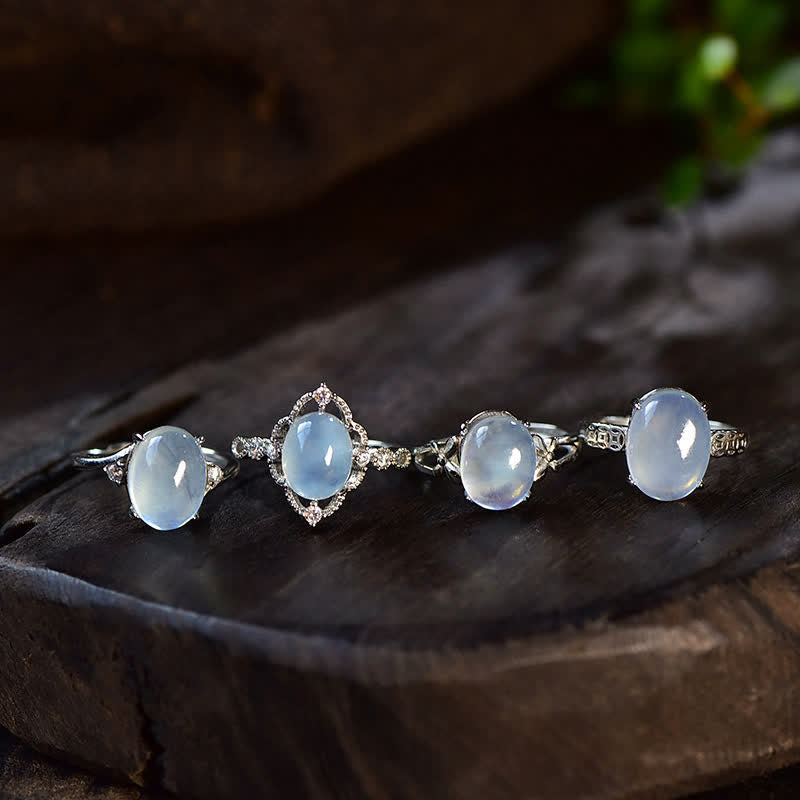 Olivenorma Natural Aquamarine Positive Ring - image 2